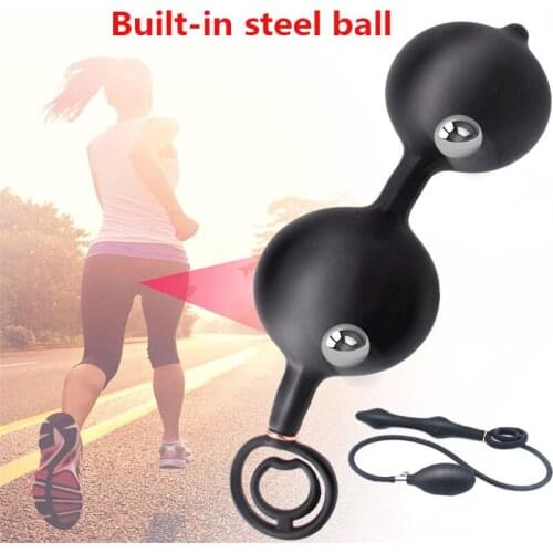 Sex Shop Huge Inflatable Anal Plug Big Butt Plug Ass Deep Stimulation Vagina Anus Expansion Erotic Anal Sex Toys For Men Women