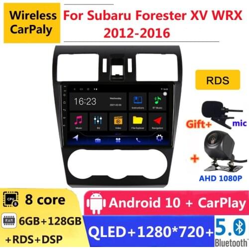 6G RAM 2 din android 10 car radio auto stereo for Subaru Forester XV WRX 2012 13 14 15 2016 navigation GPS DVD Multimedia Player