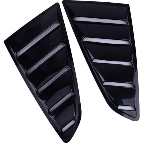 Side Black ABS Deflector Vent Window Scoop Louver Trim Cover Sticker Fit For Ford Mustang 2015-2018 Car Styling Accessories
