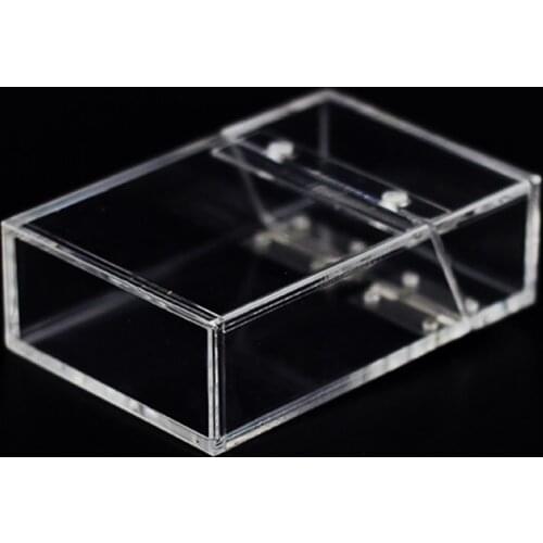 Acrylic Transparent Smoke Cigarette Case Storage Box for Holding 20 Sticks Package Tobacco Container Christmas Gift