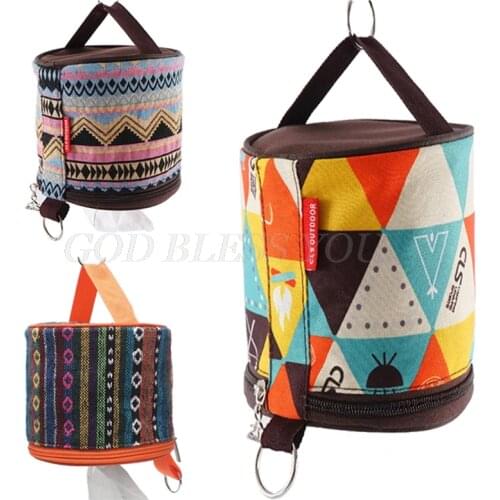 Outdoor Camping National Style Folding Toilet Paper Tissue Case Holder Portable Travel Napkin Storage Bag Durable Box Drop Ship