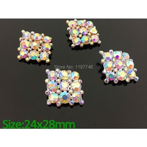 Decorations for Nail Art Bling Decorations 10pcs AB Rhinestone Decoration Buttons for Wedding Flower Decorations Embellishment