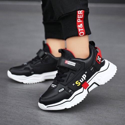 SKOEX Kids Casual Sneakers Leather Waterproof Children Sport Tennis Shoes Youth Boys Girls Fashion Trainers Shoes Tenis Infantil