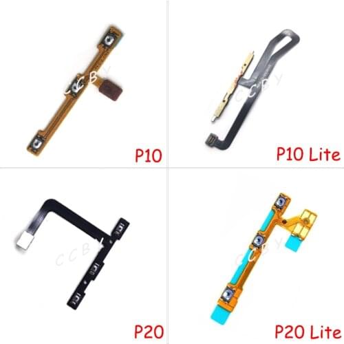 10pcs Power ON OFF Volume Up Down Side Switch Button Key Flex Cable For Huawei P8 P9 P10 P20 P30 P40 Pro Plus Lite E