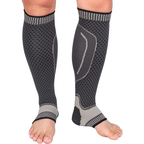 Compression Calf Guard Sports Basketball Football Leggings Running Shin Guard Leg Warmers Sleeves Climbing Soccer Long Socks