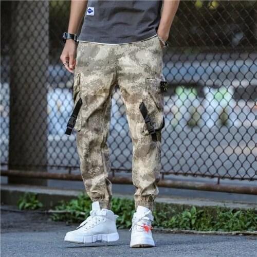 Men Fashion Streetwear Casual Camouflage Jogger Pants Tactical Military Trousers Men Cargo Pants for