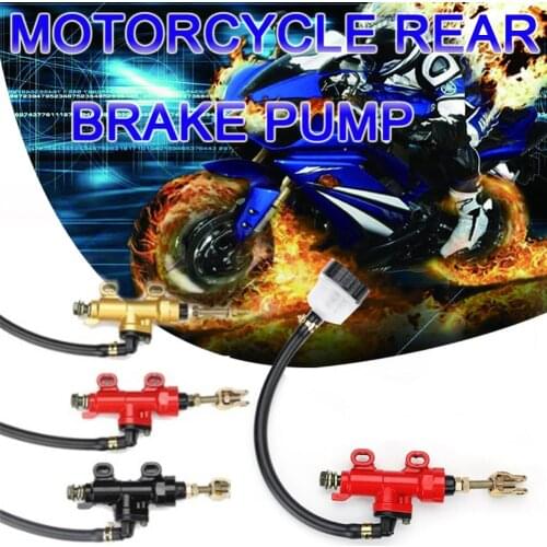 New Motorcycle Rear Hydraulic Brake Master Cylinder Pump For 50cc 70cc 110cc 125cc 150cc 250cc Thumpstar ATV Pit Pro Dirt Bike