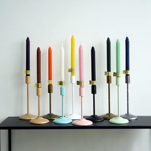 SWEETGO candle holder Branched candlestick 1 piece home decoration candy bar decorating colorful candelabra