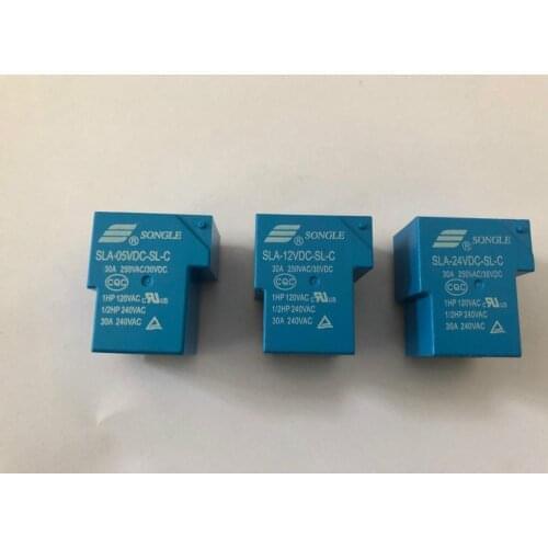 Power Relay T90 SLA-05 09 12V 24VDC 48VDC-SL-A -C 4pin/5pin/6in 30A
