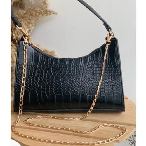 Luxury Handbag Women 2021 Latest Trend Female Bag Satchels Suitable for Shoulder and Hand Use Different Color Options Black Grey