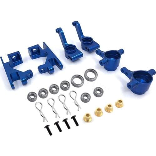 Steering Blocks Caster Blocks C-Hubs Stub Axle Carriers with Ball Bearings Replace for Traxxas 1/10 Slash 4X4 Parts
