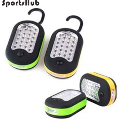 SPORTSHUB Portable 27 LED Hook Light Magnetic Flashlight Perfect Torch with Magnet and 2 Light Modes Camping Outdoor Sport