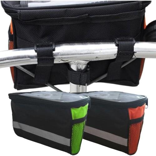 MTB Mountain Bicycle Front Tube Frame Handlebar Bag Large Capacity Storage Pouch ycicle Tool Bag Pannier Handbag Bike Accessorie
