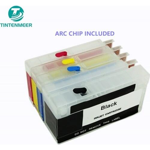 TINTENMEER refillable empty cartridge with auto reset chip 952 for hp officejet 7740 8210 8216 8710 8715 8720 8725 8730 8740