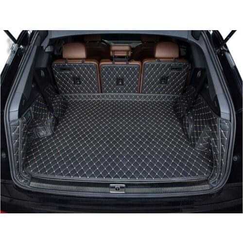 High quality mats! Special car trunk mats for Audi Q7 5 seats 2019 waterproof cargo liner mats boot carpets for Q7 2018-2015