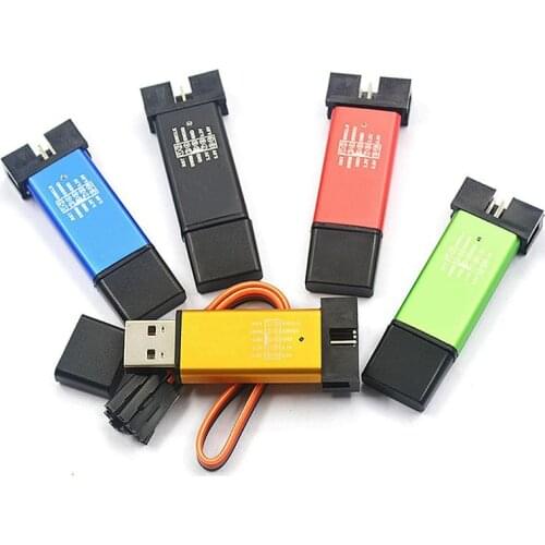 1PCS 1Set ST LINK Stlink ST-Link V2 Mini STM8 STM32 Simulator Download Programmer Programming With Cover DuPont Cable