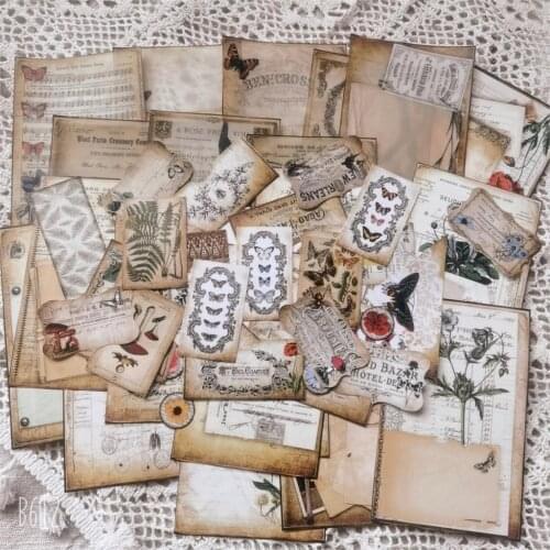 10sets/lot Memo Pads Sticky Notes Old English bill plant food Junk Journal Scrapbooking Stickers Office School stationery