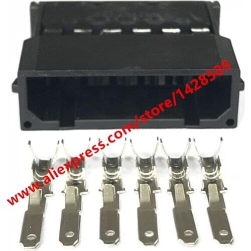 20 Sets 6 Pin Automotive Connector Male Auto Electrical Plug 893 971 996 For VW