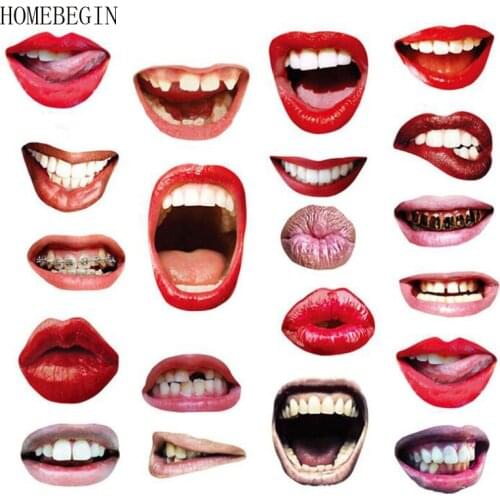 HOMEBEGIN 20pcs Funny Lip Mouth DIY Photo Props Booth On A Stick For Women Girls Wedding Birthday Decoration Party Supplies