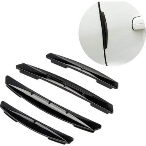 4 X Black Car Door Edge Scratch Anti-collision Protector Guard Strip Universal