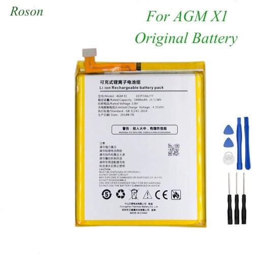 Roson For AGM X1 Battery 5400mAh 100% New Replacement Accessory Accumulators For AGM X1 +Tools