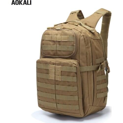 AOKALI waterproof Nylon 900D Designer 45L Military Assault Backpack Daypack Riding Travel Famous Laptop Bag Rucksack Knapsack