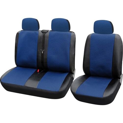 1set/6pcs Seat Covers Car Seat Cover for Transporter/Van Universal Fit with Artificial Leather,Truck Interior Accessories