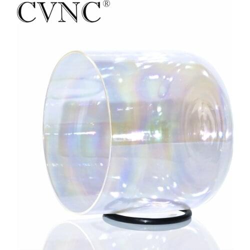 CVNC 9'' Note C Root Chakra Cosmic Light Chakra Clear Quartz Crystal Singing Bowl