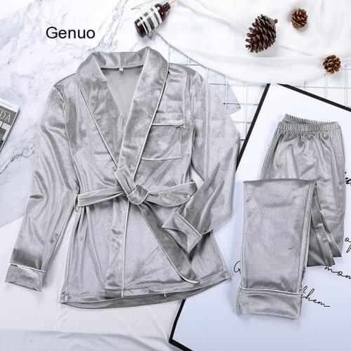 Женские теплые пижамы Genuo China At AliExpress