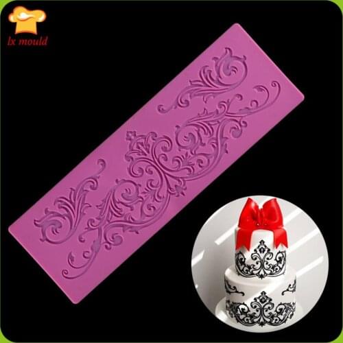 Lace Fondant Cake Silicone Mold Cake Decorating Edge Mould Carved Silicone DIY Baking Appliances