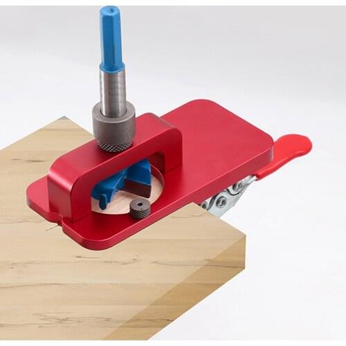 Woodworking Hole Opener Door Hinge Drilling Guide Locator 35MM Hinge Jig Kit Hole Puncher Wood Cutter Carpenter Woodworking Tool