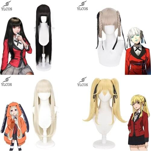 Anime Kakegurui Jabami Yumeko Meari Saotome Yomoduki Runa Momobami Kirari Ririka Cosplay Wig