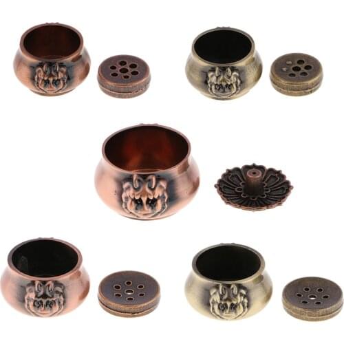 Incense Burner Plate Holder Ash Catcher Holder Ornament for Buddha Temple Incense Stick Cone Incense 7 Holes Teahouse Decor