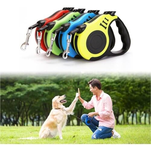 3/5M Durable Leash Automatic Retractable Leashes Nylon Cat Lead Extending Puppy Walk and Run Lead Roulette For Dogs Accessories
