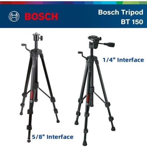 Bosch Infrared Level Tripod BT150 Bracket 1/4 5/8 Thread Level Accessories Tripod Can Be Raised And Lowered For Bosch GLL Series