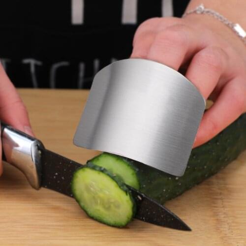 1 Pcs Stainless Steel Finger Guard Finger Hand Cut Hand Protector Knife Cut Finger Protection Tool Kitchen Knives Accessories