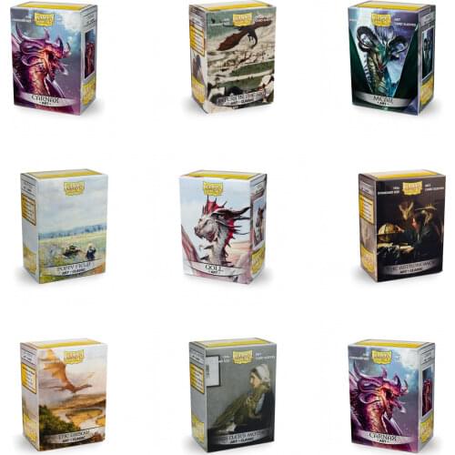 100PCS/LOT Dragon Shield Picture Cards Sleeves Series Game Cards Playing For Magic Star Realms PKM Board Games Art Sleeves