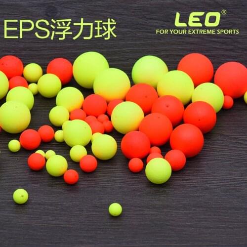 100PCS EPS Fishing Floating Bobbers Drift Ball Foam Strike Indicator Fishing Accessories 6.5mm 7.5mm 10mm 12mm 15mm to 27.3mm
