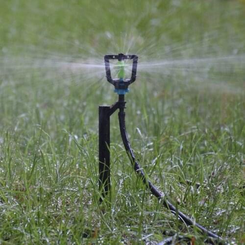 Drip irrigation Rotary Sprinkler with Nozzle Holder Garden watering water nozzle for 1/4 " hose 5PCS