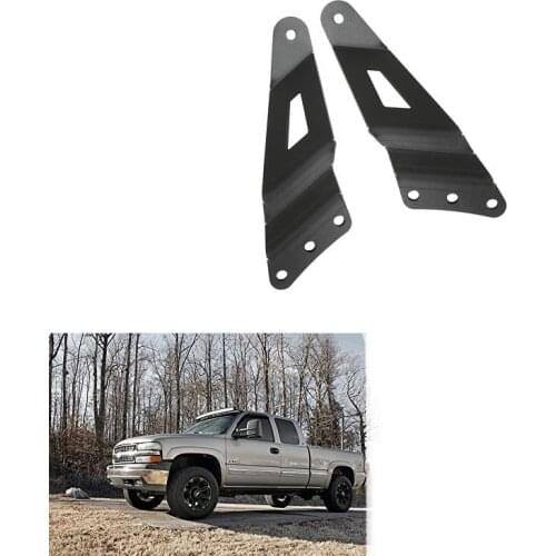 50inch Curved Light Bar Mounting Brackets LED Work Light Holder for Chevrolet Silverado/Tahoe/Suburban for GMC Sierra/Yukon