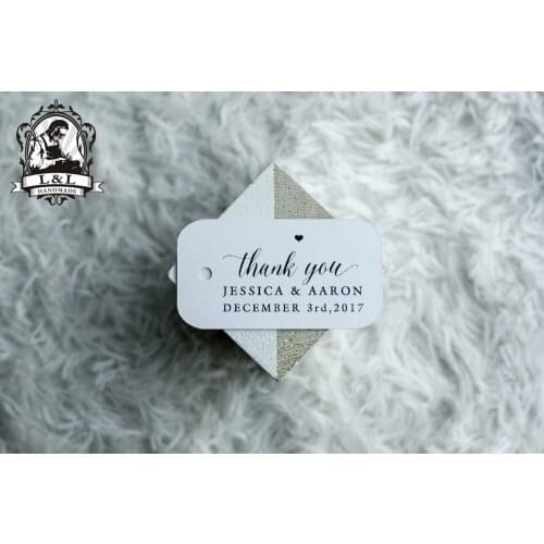 #76 200 pcs 3.5x6.5cm kraft/white paper label wedding favor tags attend a wedding Label customization thank you tags