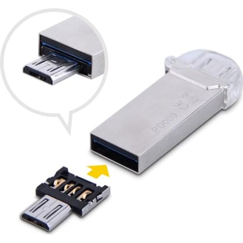 DM MicroUSB to USB OTG Adapter For Android OTG function Turn into Phone USB Flash Drive Converter Mobile Adapters Free shipping