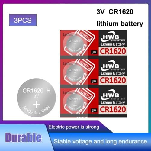 3Pcs/Lot cr1620 Button Cell Batteries Original Product For Maxell 3V Lithium Battery CR 1620 Remote Control Calculator