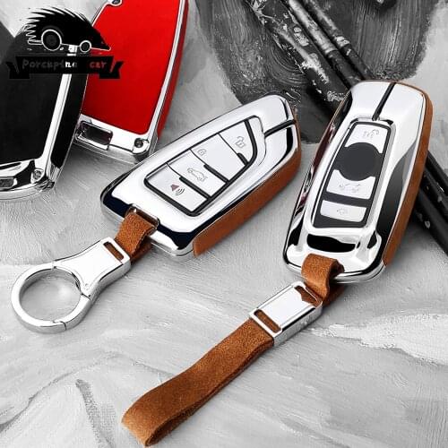 Car Styling Car Key Case Cover FOB key chain for BMW 520 525 f30 f10 F18 118i 320i for bmw X3 X4 M3 M4 M5 E34 E90 E60 E36 shell