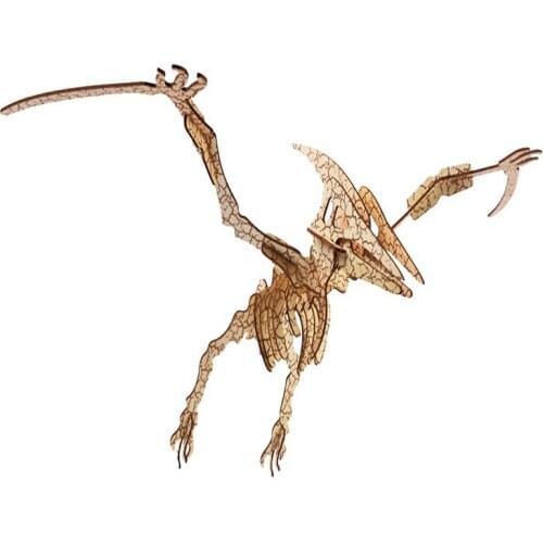 Children 3D Puzzle Wooden Toys wood Pterosaur 3D Wooden Games Brain Puzzle Teaser Creative Childrens Toys DIY gift P110