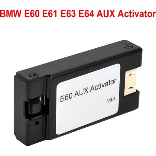 For BMW E60 E61 E63 E64 AUX Activator Open the original car without aux