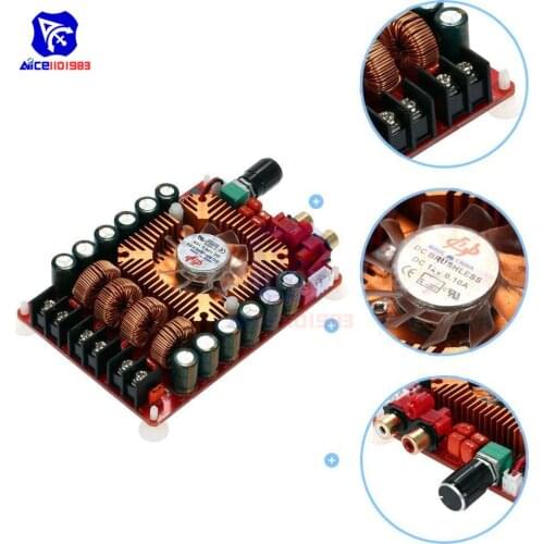 Diymore TDA7498E 2*160W Dual Channel Audio Stereo Amplifier Module High Power Digital Amplifier Board Support BTL Mode DC 15-36V
