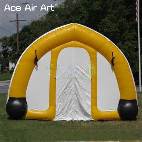 Econical and portable garage tent inflatable responder shelter air frame arch structure tunnle,workshop with full cover for sale