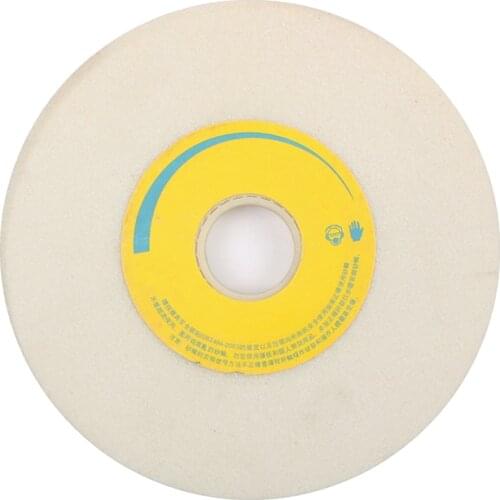 HIMOSKWA High quality 180*12.7*31.75mm 46k ceramic parallel white fused alumina grinding wheel