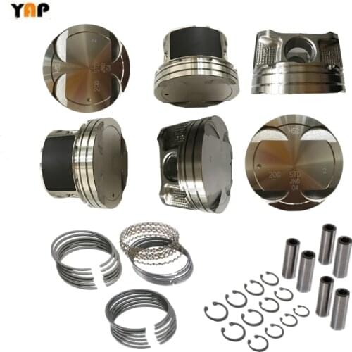 VQ25DE STD Engine Piston Piston Ring Set FOR FITNISSAN Teana J32 J32Z 2.5L V6 A2010-JN00A A2010-JN00B 12033-EG201 2008-2014